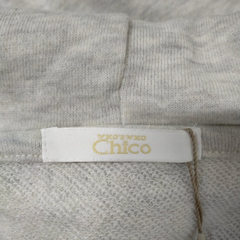 フーズフーチコ whos who Chico 裾ドロストショート丈半袖フードパーカー レディース FREE